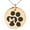 Rose, variant on Stainless Steel Letter M Initial Cat Dog Paws Monogram Engraved Small Medallion Circle Charm Pendant Necklace