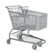 Large Plastic Shopping Cart - Gray