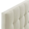 thumbnail image 4 of Modern Fabric Full Tufted Panel Headboard in Ivory, 4 of 5