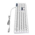 thumbnail image 1 of Clavier de Jeu, Clavier Filaire USB, Rétroéclairé LED Arc-en-Ciel, 104 Touches Rondes, Étanche, pour Win OS X Ordinateur de Bureau Portable, pour AIO Ordinateur, 1 of 8