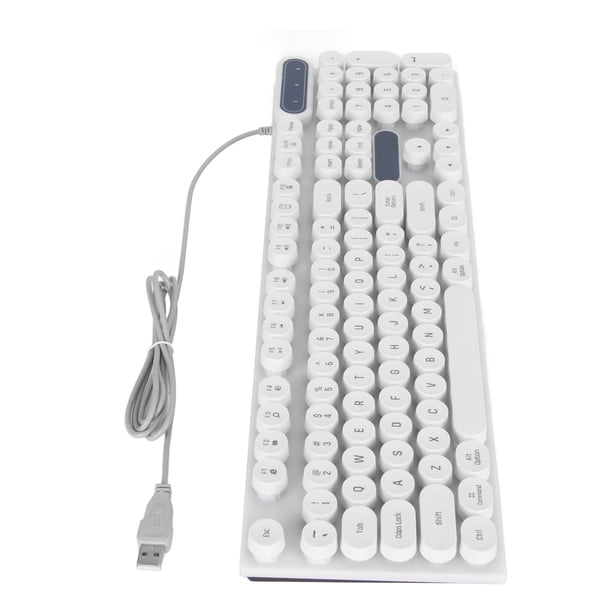 Teclado Para Juegos, Teclado De Oficina De 104 Teclas Con Cable Para Escritorio