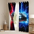thumbnail image 3 of Castle Fairy Black Car Blackout Curtains Set of 2 (52x84 Each),Sport Window Curtains, 3 of 6