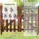 thumbnail image 4 of Monstrate Paquete de 2 estatuas de decoración de pared Animal Metal dormitorio sala de estar jardín balcón porche Patio al aire libre interior figurita Jardín y Patio Amarillo Monstrate HA064345-04, 4 of 6