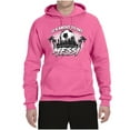 thumbnail image 2 of Wild Bobby It's About To Get Miami Soccer Skyline Sports Unisex Hoodie Sweatshirt, Neon Pink, X-Large, 2 of 5