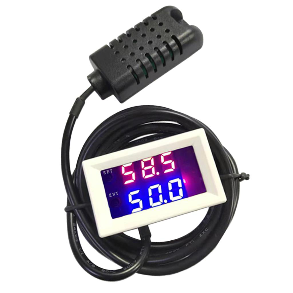 W2062C DC12V 10A Digital Hygrometer Humidity Sensor Controller Indoor Outdoor 
