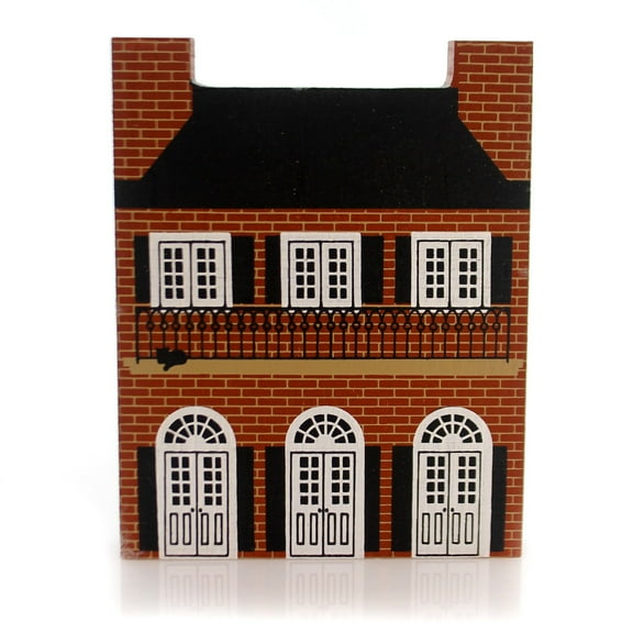 Cat's Meow Village 5.00In Creole House, Wood, Series V 5 Retired 0504-00