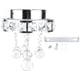 thumbnail image 1 of Lámpara de techo de cristal G4 para interiores, para sala de estar, comedor, decoración del hogar, 12 V, 1 of 14