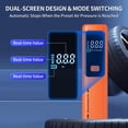 thumbnail image 4 of Car Tire Air Pump Portable, 150PSI Cordless Tire Inflator with Digital Pressure Gauge, Auto Shut Off, 3X Faster Inflation, Air Compressor for Car Tires, Motorcycle, Bike, Ball, Orange, 4 of 7