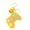 Yellow 1, variant on Mini Fidget Toy Lovely Portable Funny Cat Paw Push Fidget Game Keychain for Children