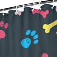 thumbnail image 3 of Cool Pet Background Dog Paw Shower Curtain 36"x72" ,Bathroom Decorative Shower Curtains Set with 12 Hooks,Modern Waterproof Washable Shower Curtain, 3 of 6
