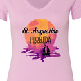 thumbnail image 4 of Inktastic St. Augustine Florida Vacation Women's V-Neck T-Shirt, 4 of 5