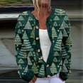thumbnail image 2 of yoeyez Ugly Christmas Sweater Women Cute Xmas Open Front Button Down Cardigans Sweater Fall Winter Knitted Outwear Coat Multicolor 4L, 2 of 4