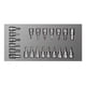 thumbnail image 2 of Juego Dados Punta Torx Hex Sae & Métricos 3/8 22 Pzs Urrea Urrea CH108, 2 of 2