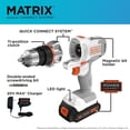 thumbnail image 2 of Kit de taladro/destornillador inalámbrico BLACK+DECKER 20V MAX Matrix 20V, 2 of 6
