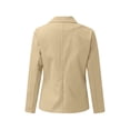 thumbnail image 3 of Glonme Womens Blazers Long Sleeve Casual Work Office Blazer Open Front Jacket Apricot S, 3 of 6