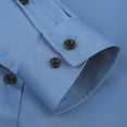 thumbnail image 5 of TANSILING Men's White Dress Shirt Slim Fit Button Down Long Sleeve Casual Business Shirt, 5 of 6