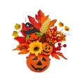 thumbnail image 2 of Calabaza artificial de arce, hojas de adorno, flores de Bacca, decoración de Halloween, calabaza de espuma para decoración del hogar en interiores y con, 2 of 8