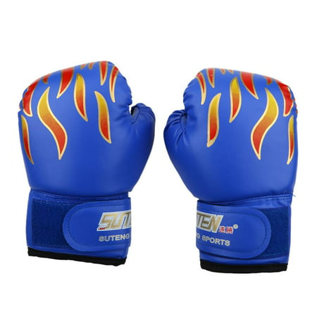 Zerone 1 Pair Child Kids Boxing Gloves Fighting Muay Thai Sparring Punching Kickboxing Grappling Sandbag Gloves,Children Thai (Best Muay Thai Sparring Gloves)