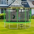 thumbnail image 2 of XMIKA 1500LBS Trampolines 15FT 16FT, Trampolines for 8-9 Kids/1-2 Adults, Outdoor Trampolines with Enclosure Net, Basketball Hoop, Heavy Duty Recreational Trampoline with Ladder, Fast Assembly, 2 of 9