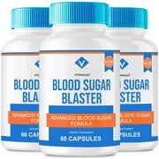 (3 Pack) Blood Sugar Blaster Supplement Capsules, Premier Vitality Nutrition for Balanced Blood Sugar - 60 Capsules
