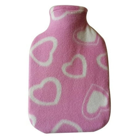 Acqua Sapone Pink Hearts Fleece Plushie Cover for 2l Fashy Bottle (bottle not included)