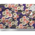 thumbnail image 3 of Soimoi Rayon Crepe Fabric Ranunculus with Bunch Floral Printed Craft Fabric by The Yard 46 Inch Wide, 3 of 3