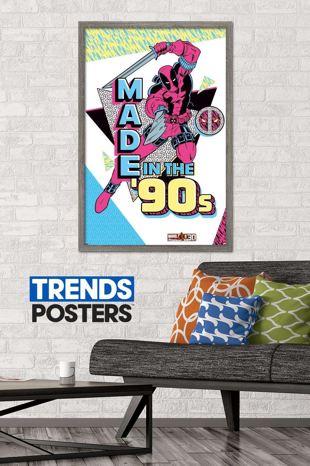 Marvel Comics - Deadpool - Made In the 90's Wall Poster, 22.375" x 34", Framed