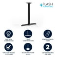 thumbnail image 3 of Flash Furniture 5" x 22" Restaurant Table T-Base with 3" Diameter Table Height Column, Black, 3 of 12