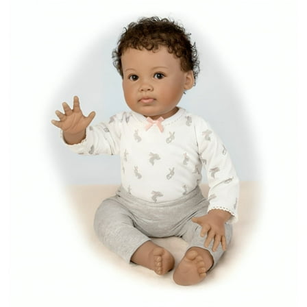 The Ashton-Drake Galleries Such A Doll Photo Contest Collection Issue #8: 'Paris' Baby Doll Handcrafted Lifelike with RealTouch® Vinyl and Hand-Rooted Hair by Ping Lau 20-Inches