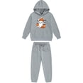 thumbnail image 4 of SERTG Children's Halloween Two-Piece Set Hooded Sweatshirt with Cute Printed +Casual Long Pants Long Sleeved Set Tops and Pants for Kids 2-13 Years(Gray,4 Years), 4 of 5
