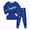 boy outfits-Blue, variant on Toddler Boys Warm Clothes Set 2 Piece Long Sleeve Print Pullover Sweatshirt Top Elastic Waist Sweatpants Fall Winter Outfits(Green,2-3 Y)