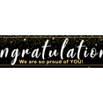 thumbnail image 4 of Elegant Gold Graduation Congratulations Banner Black Gold Confetti Academic Party Decoration for Graduation Ceremony University Celebration, 4 of 8