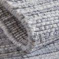 thumbnail image 5 of Feizy Highview Modern Stripes, Gray/Ivory, 1'6" x 1'6" Swatch Easy Care Handmade Stain Resistant Casual Solid Floor Rug for Living room Bedroom, 5 of 8