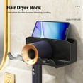 thumbnail image 4 of Wall-Mounted ABS Hair Dryer Storage Rack for Bathroom or Dressing Table with Compartments for Hair Styling Tools, 4 of 9