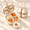 Cream White, variant on Portable 4-Compartment Pill Organizer with Ring Handle, Compact Travel Medicine Case, Cream White