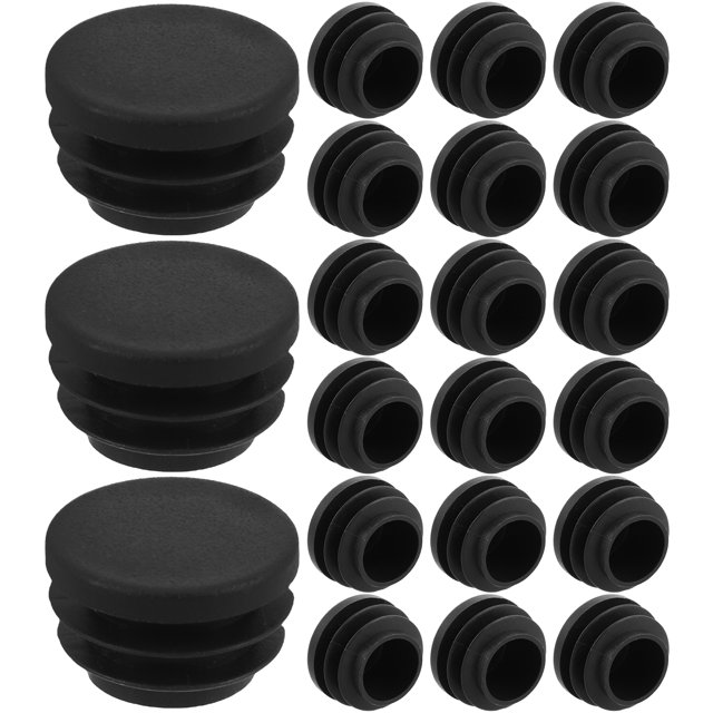 40 PCS enchufes de plástico Tubas Tapas del extremo de la silla Tapas de tubo redondas muebles redondos deslizadores deslizadores para silla muebles estante de gabinete