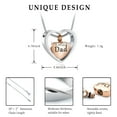 thumbnail image 3 of Heart in Heart Urn Necklace Cremation Urn Pendant Memorial Ash Necklace Jewelry Urn Necklaces for Ashes, 3 of 7