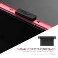 BESTOYARD Stylish Black Silicone Phone Dust Plugs, Perfect Fit for Type ...