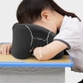 thumbnail image 4 of romoty Ergonomic Desk Nap Pillow Memory Foam, 10.2 x 9.8 Inches Black Face Down Sleeping Cushion with Arm Rest Hole for Office School Desk, 4 of 6