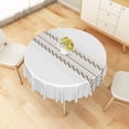 thumbnail image 2 of Tchckioa Minimalist Tablecloth for Kitchen Dining,Waterproof Stain Proof Table Cloth Cover,70 Inch Round, 2 of 6