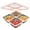 Pink 1pc, variant on KALAKALA 3 Pack Stainless Steel Bento Lunch Box, 4 Compartment Snack Containers, Divided Meal Prep Lunch Containers, Food Storage Containers For Work and Travel