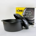 thumbnail image 4 of Lodge Cast Iron 5 Quart Seasoned Double Dutch Oven / Bread Oven, 4 of 6