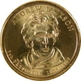 thumbnail image 1 of 2008 P Andrew Jackson Presidential Dollar BU Uncirculated $1 Coin, 1 of 4