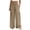 Khaki1, variant on Wide Leg Pant for Womens Cargo Pants High Waist Flowy Palazzo Lounge Trousers with Pockets