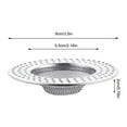 thumbnail image 2 of JGJJUGN Stainless Steel Sink Strainer, Kitchen Drain Filter, Hair Catcher for Bathroom & Kitchen, Non-Clogging Cover, Rust-Resistant Mesh, 7.8cm/9cm/11.3cm, Easy Clean Filter Screen, 2 of 3