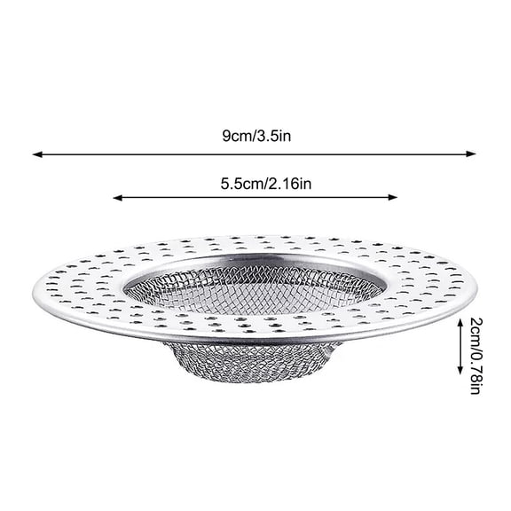 Bpyeka Stainless Steel Filter Screen Bathroom Hair Garbage Sewer Sink Filter Screen Non Clogged Cover Plug,Drain Cover,Household Essentials