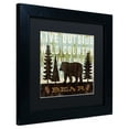 thumbnail image 3 of Trademark Fine Art "Simple Living Bear" Canvas Art by Michael Mullan, Black Matte, Black Frame, 3 of 5
