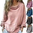 thumbnail image 1 of Camisetas para mujer,Suéter informal de manga corta con cuello redondo para mujer, ligero y suave, con estampado, para uso diario en primavera y verano, sopatenor, 1 of 8