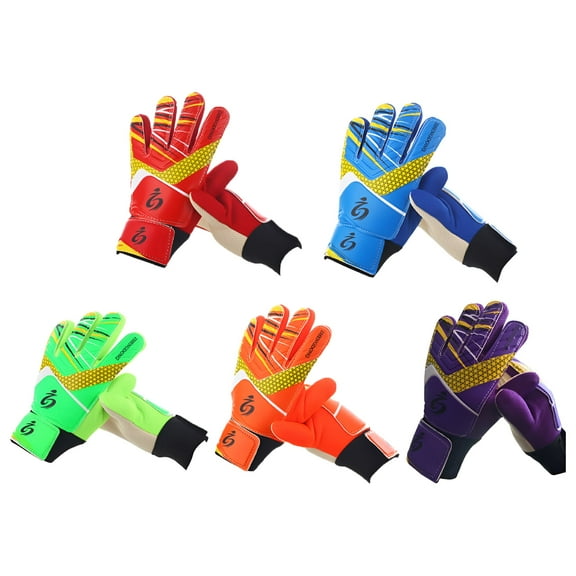 BESTSKY Goalie Gloves - 1 Pair Non-slip Sweat Absorption High Elasticity Children Soccer Goalkeeper Gloves Sports Protective Gear