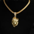 thumbnail image 4 of Hip Hop Iced Full Mens Cubano Rhinestone Fuera Cadena Collar Etiqueta Collares Colgantes, 4 of 8